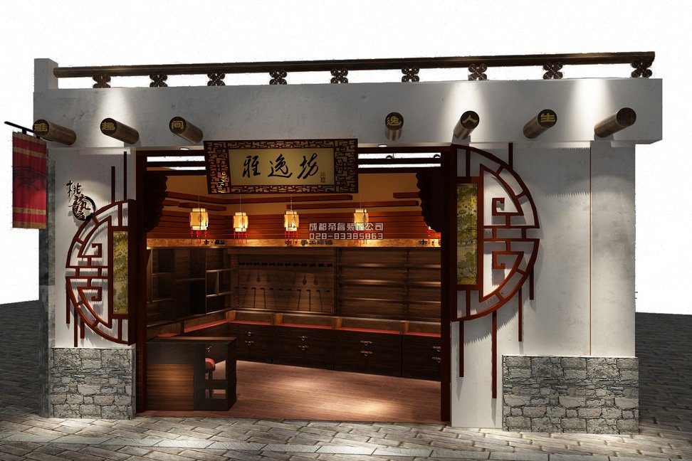 成都古玩店鋪門頭怎樣裝修設(shè)計(jì)才好？